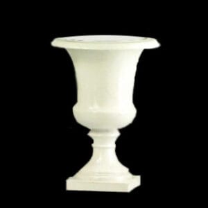 white gloss urn