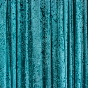 Crushed Velvet Teal Drape Hire Melbourne