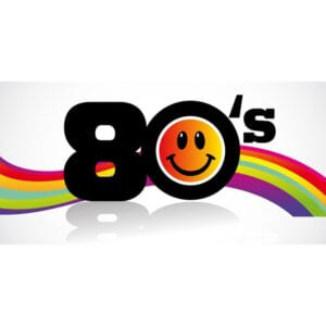 Large 80s Backdrop Hire Melbourne
