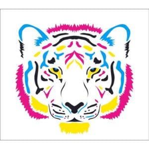 Standard Coloured Tiger Backdrop Hire Melbourne