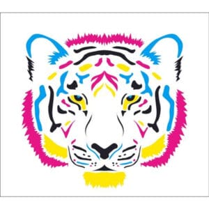 Standard Coloured Tiger Backdrop Hire Melbourne