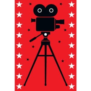 Standard Camera On Tripod (right) Backdrop Hire Melbourne