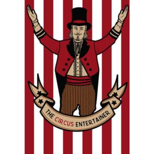 Standard Circus (dark) Entertainer Backdrop Hire Melbourne