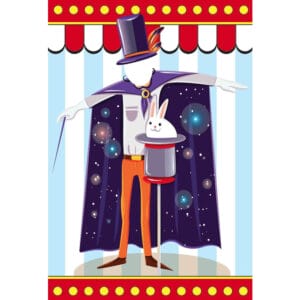 Standard Circus (light) Magician Backdrop Hire Melbourne