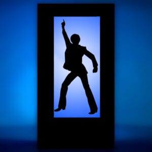 male disco Silhouette Panel
