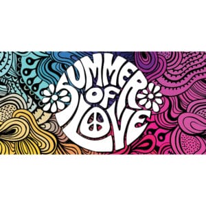 60s summer of love backdrop