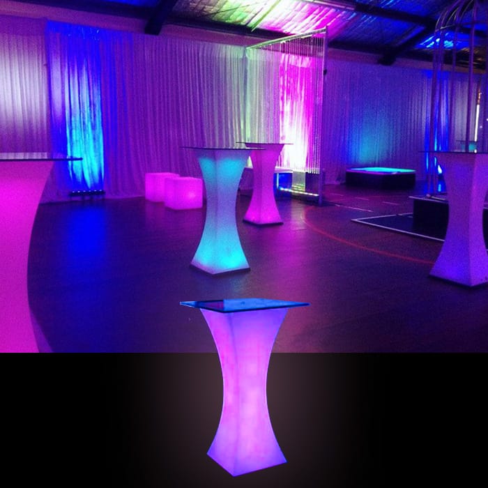 Led High Bar Table Hire Feel Good Events Melbourne