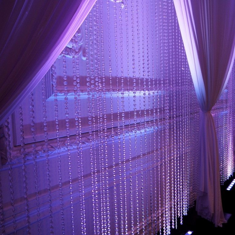 Crystal Beaded Curtain Backdrop for Wedding