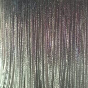 sequin drape silver hire