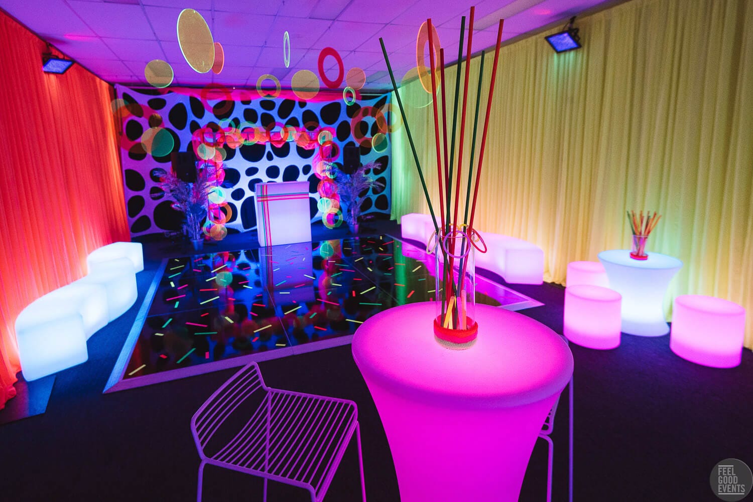 Complete Neon Themed Party Hire in Melbourne