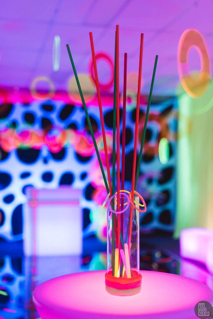 Glow, Fluro & Black Light Theme Party Equipment Hire Feel Good Events
