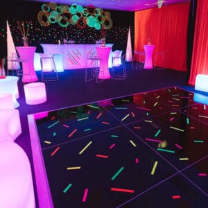 Glow Fluro Black Light Theme Party Equipment Hire Feel Good