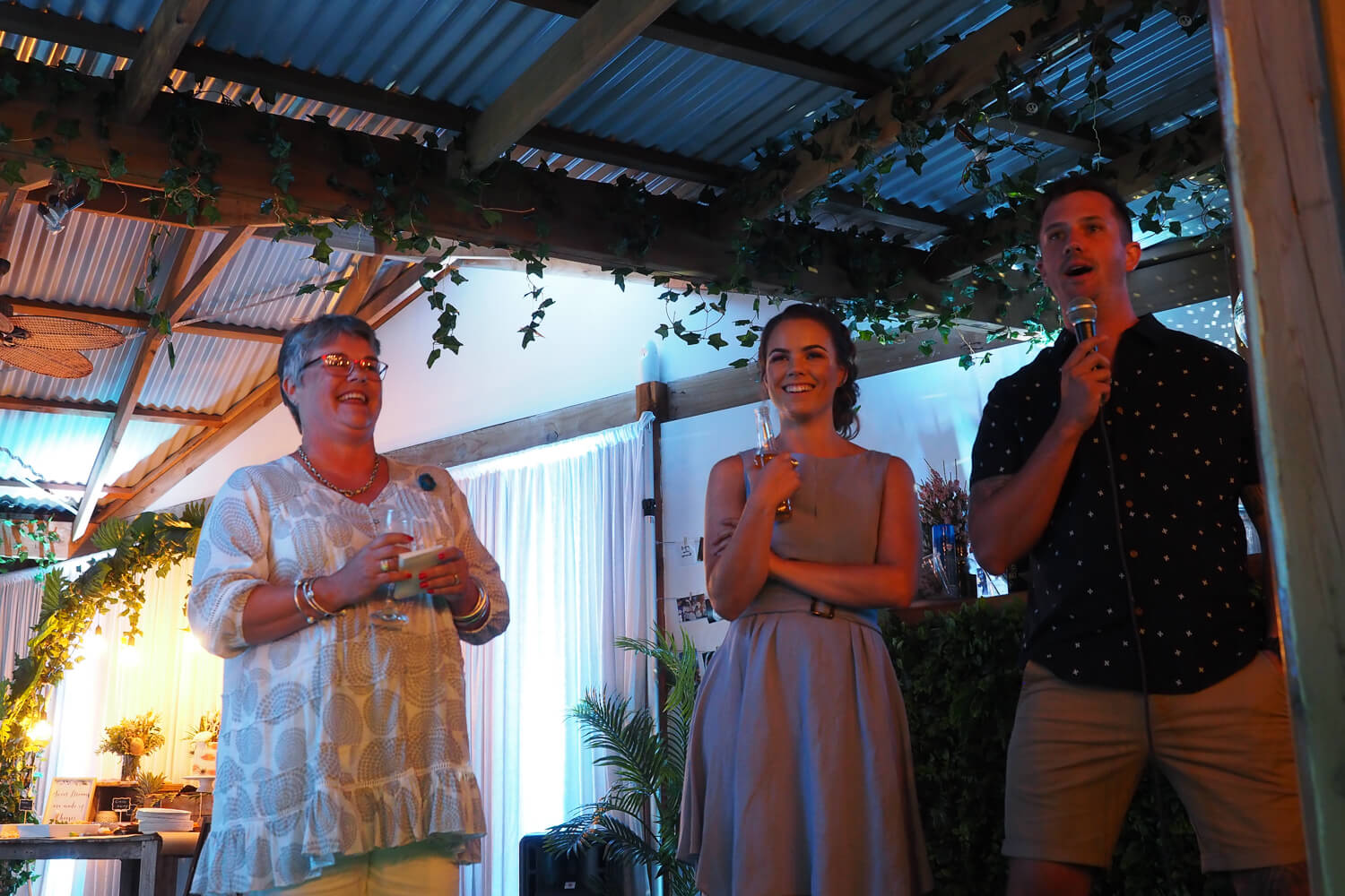 Speeches at Emma & BJs engagement party