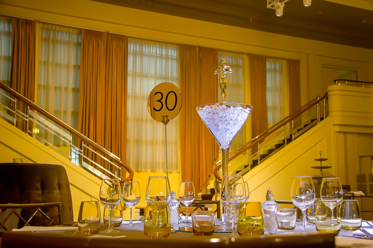 Hollywood Award Centrepiece Hire Feel Good Events Melbourne