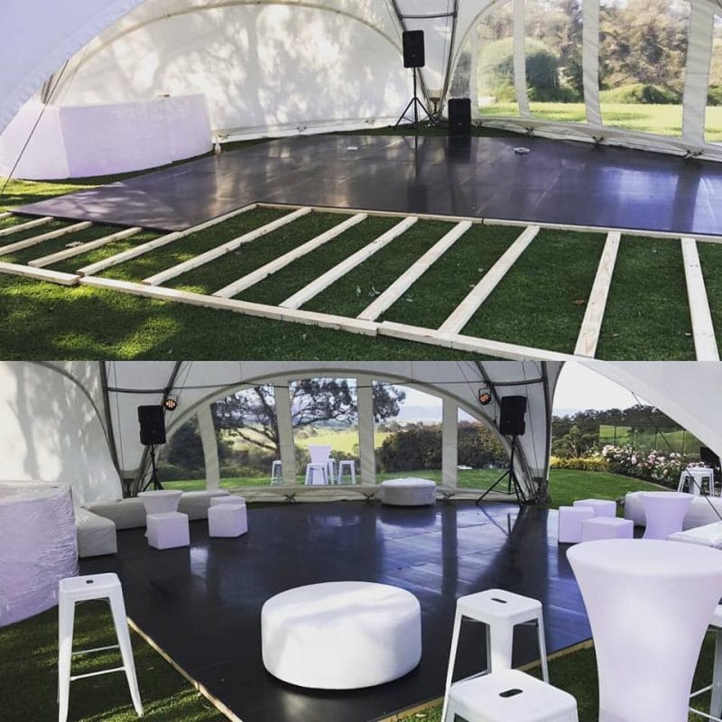 Outdoor Dance Floor Hire Feel Good Events Melbourne