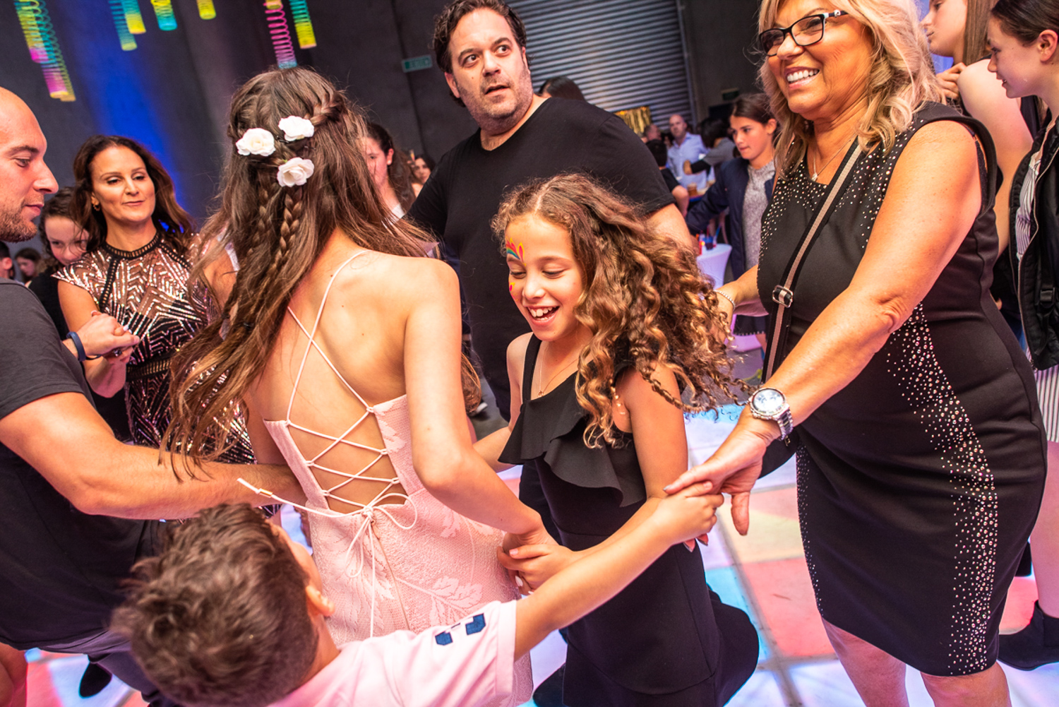 glowing dance floor hire at jennas bat mitzvah melbourne