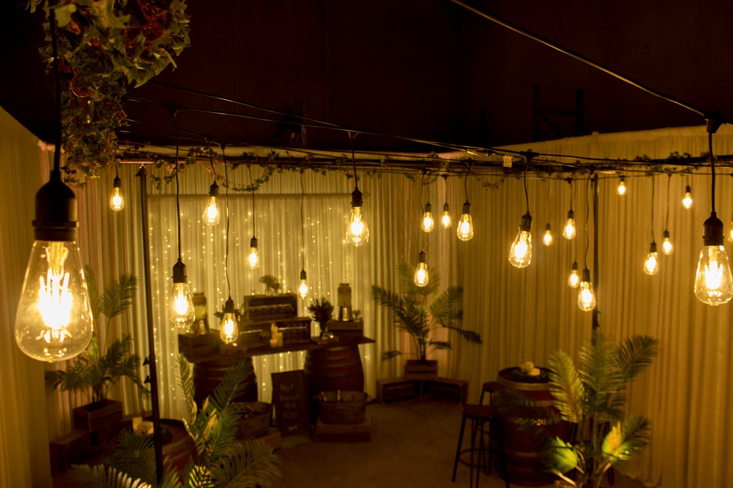 Festoon Pendant Lights Hire Feel Good Events Melbourne