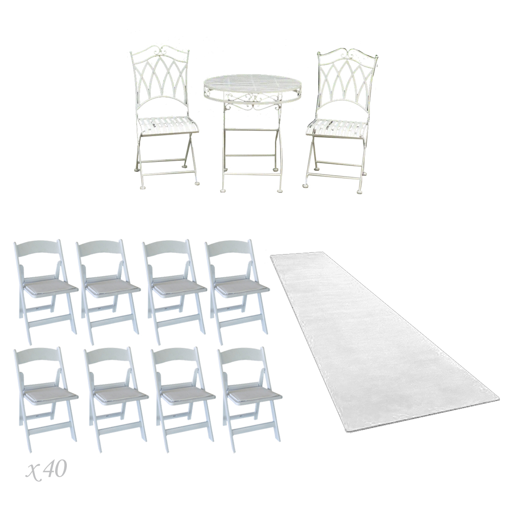 Ceremony Hire White Padded Chairs Feel Good Events Melbourne