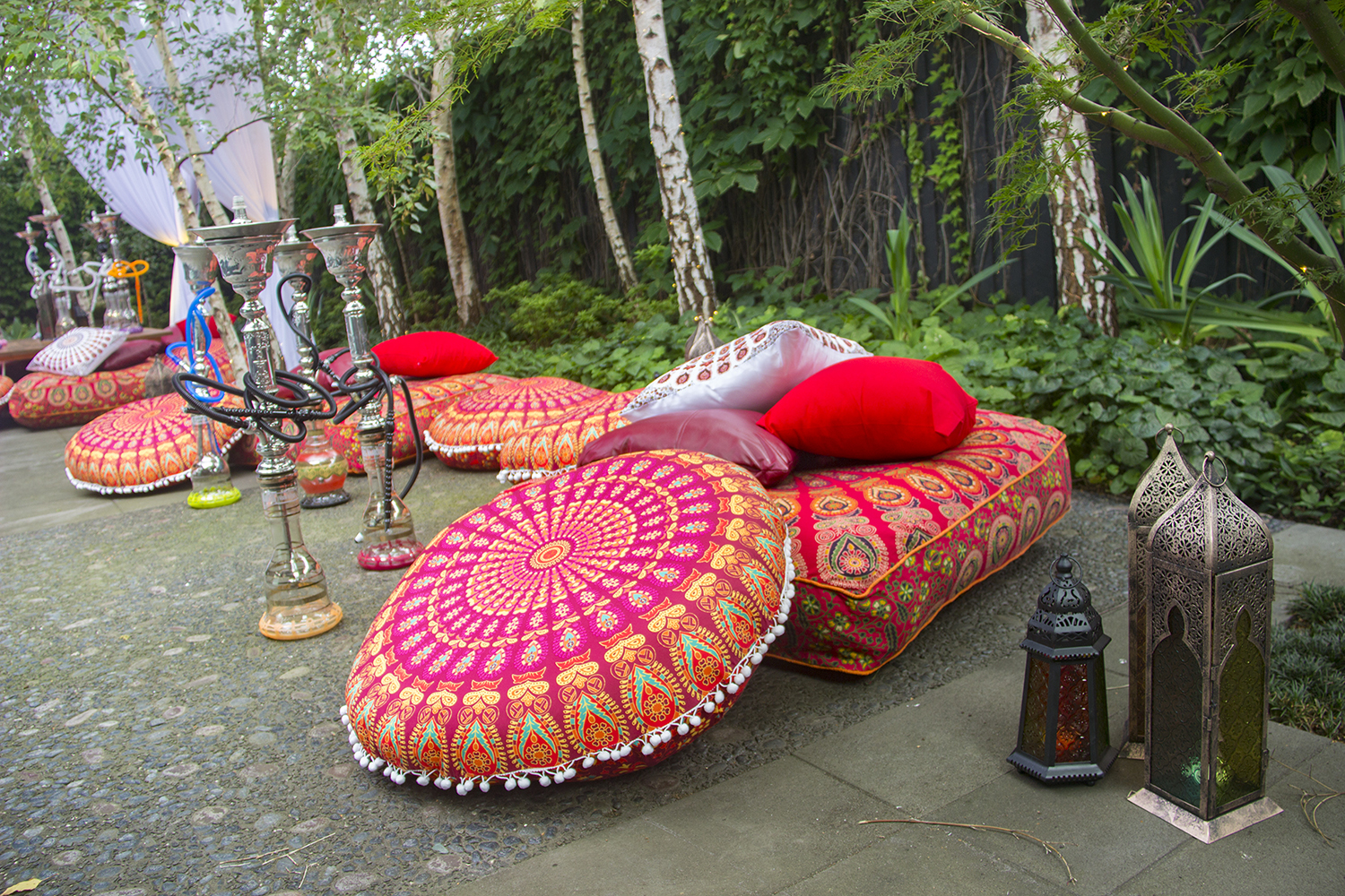 arabian nights themed floor cushions