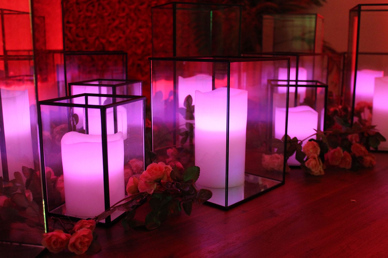 Black Square Frame Candle Holder Feel Good Events