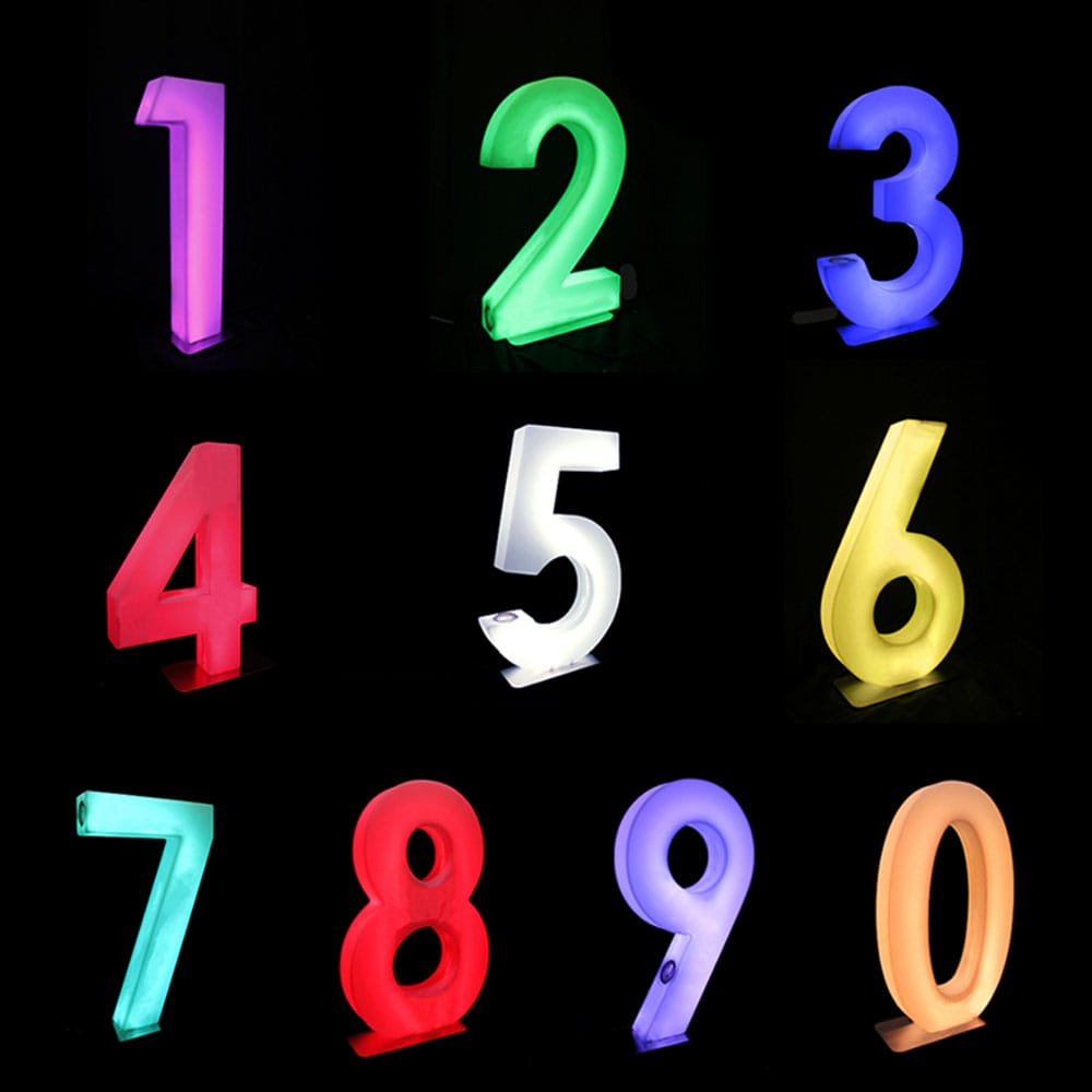 Illuminated LED Number Hire