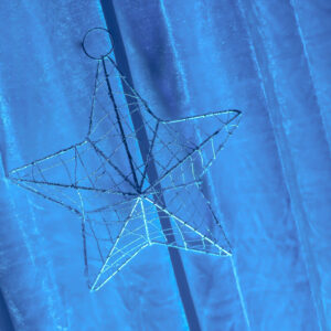 Winter Wonderland Silver Star Backdrop Hire Melbourne Close Up