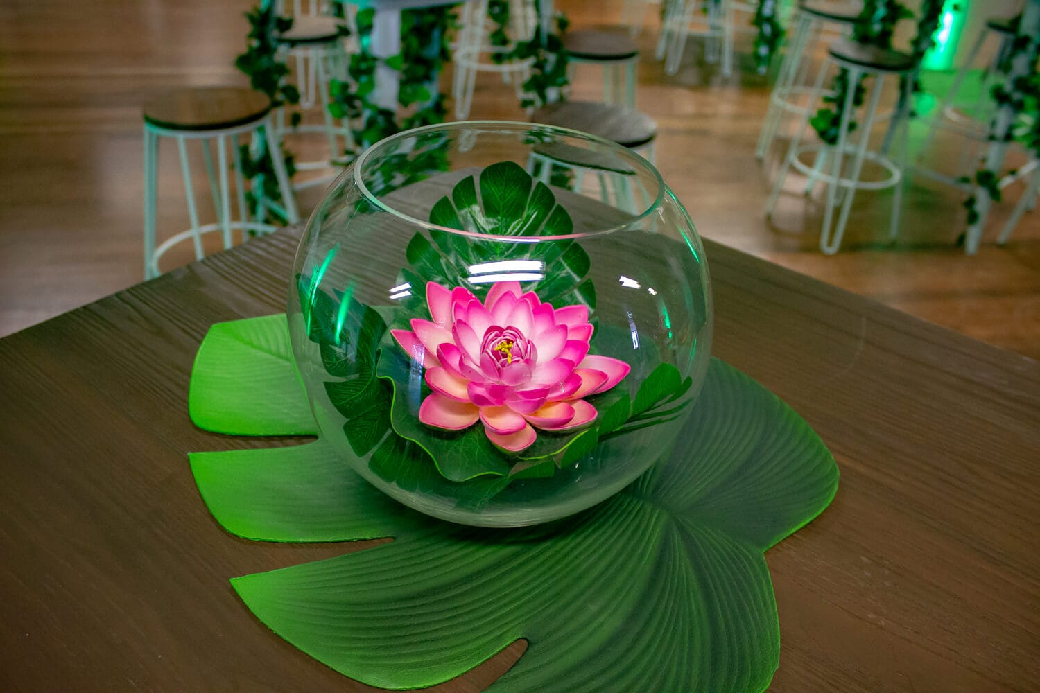 Glass Fish Bowl Vase Hire Feel Good Events Melbourne