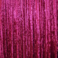 Crushed Velvet Dark Pink Drape Hire Melbourne