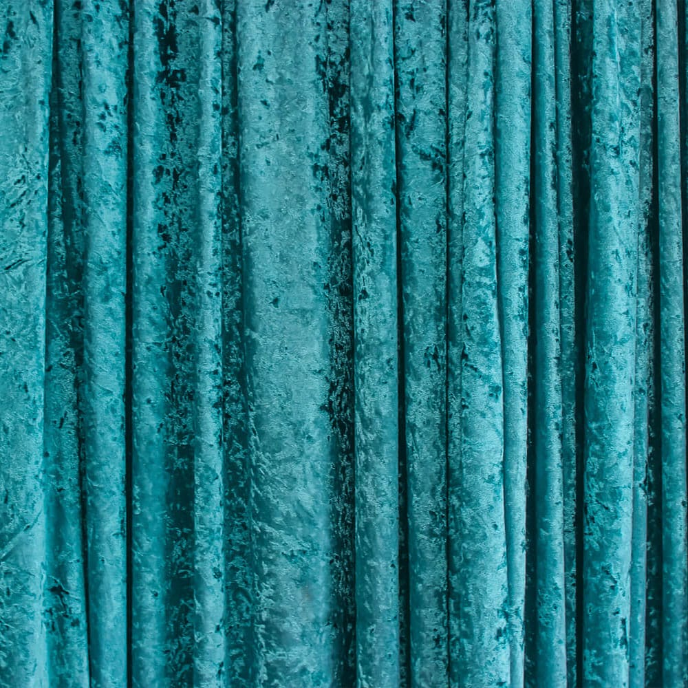 Teal Crushed Velvet Drape Hire Feel Good Events Melbourne