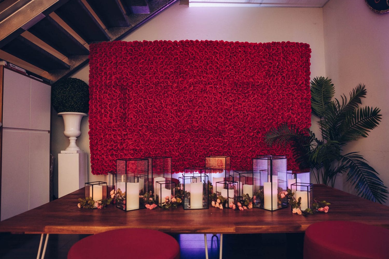 Artificial Rose Wall Hire Feel Good Events Melbourne