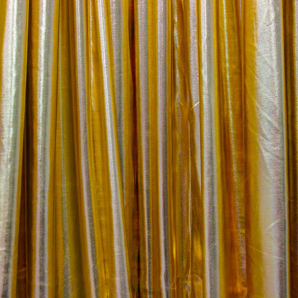 Gold Liquid Drape Hire Melbourne