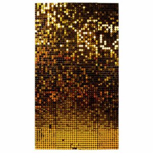 Gold sequin panel