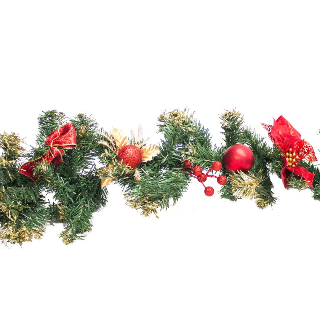 Red Christmas Garland