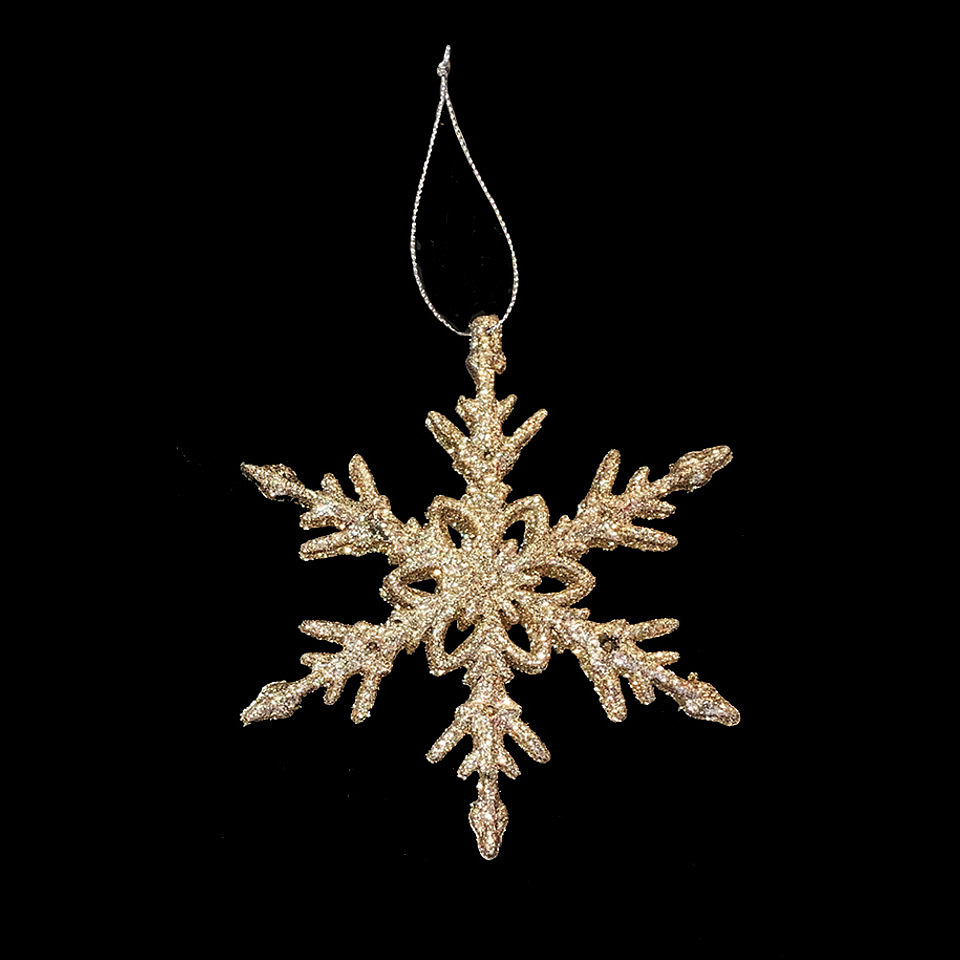 Gold Arrow Snowflake Ornament