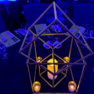 table centrepiece at a corporate event