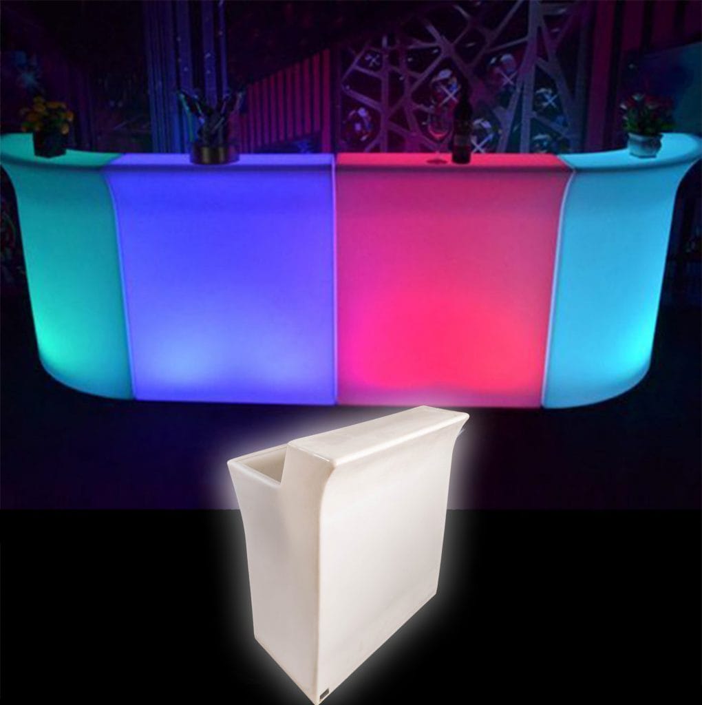 LED Straight Ice Bucket Bar Hire Feel Good Events Melbourne