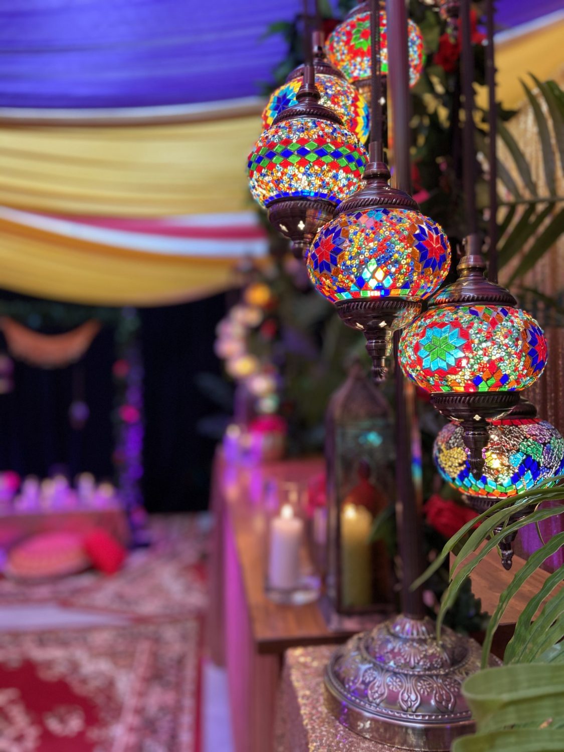 arabian nights theme mosaic lamp