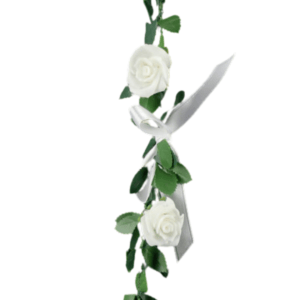 Mini-Rose-Bud-Garland-White-Hire