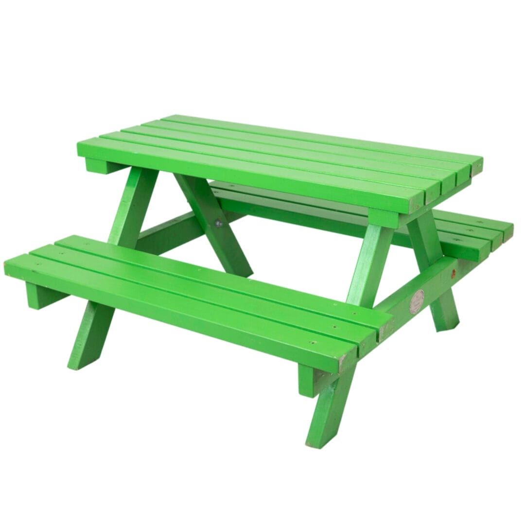 Kids Picnic Tables Hire Yellow, Green, Blue & Pink Melbourne