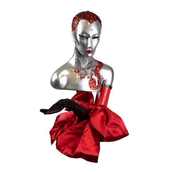 Mannequin Red Glitter Party Props Hire Melbourne