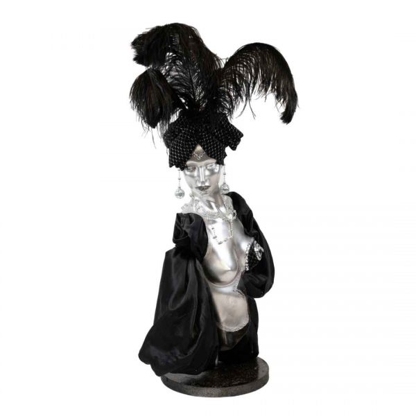 Mannequin with Black Feathers Props & Décor Hire Melbourne
