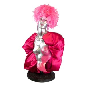 mannequin-pink-feather-style1-hire-melbourne-feel-good-events