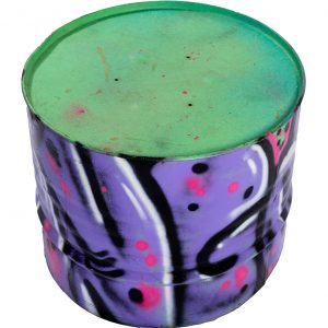 Graffiti Drum - Half Size, purple
