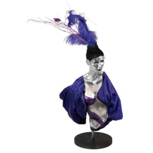 mannequin-purple-feather-style2-hire-melbourne-feel-good-events