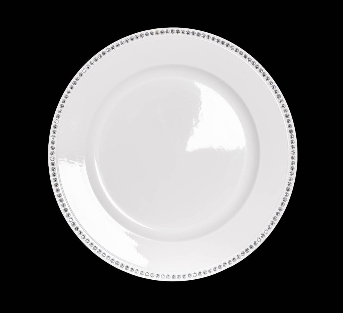 White Charger Plate Food Hire Feel Good Events Melbourne