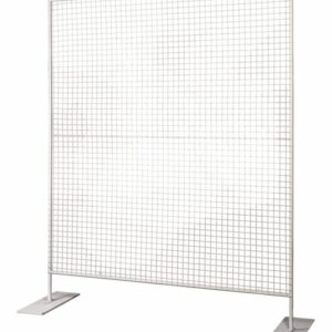 white square mesh backdrop