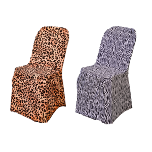 Animal print chair covers