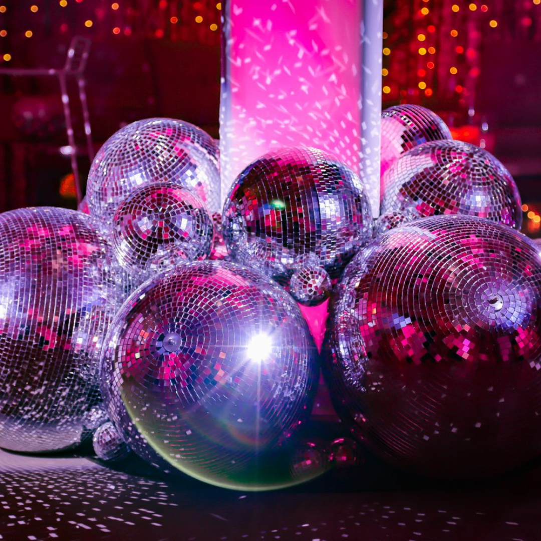 Mood lighting category hire - mirror balls