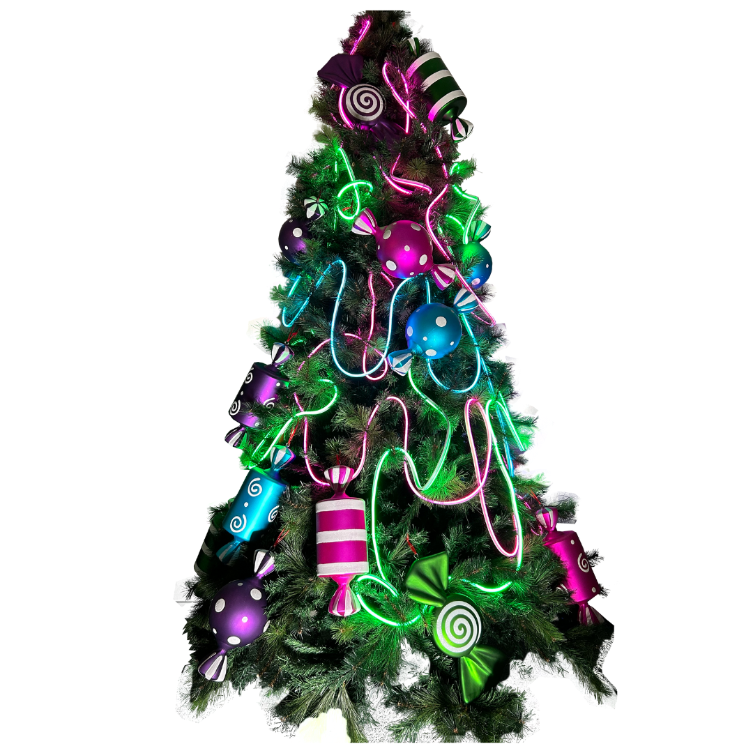 Neon Candy Christmas Tree Feel Good Events Melbourne
