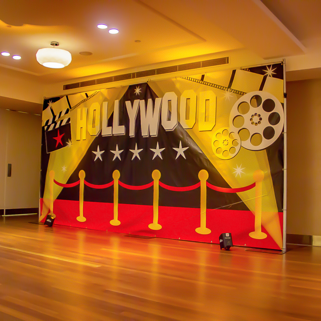 Large themed backdrops hire category